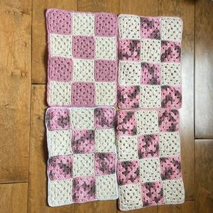4 Hand crotchet new placemats. Would look lovely for dining , babies room….